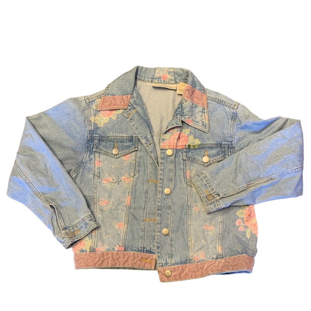 Susan Bristol rose jean jacket